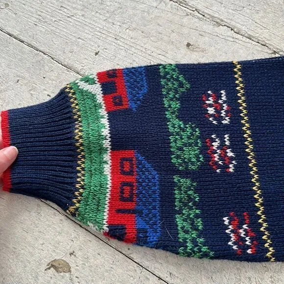 Vintage America Forever 80s Novelty Knit Sweater - Picture 5 of 6